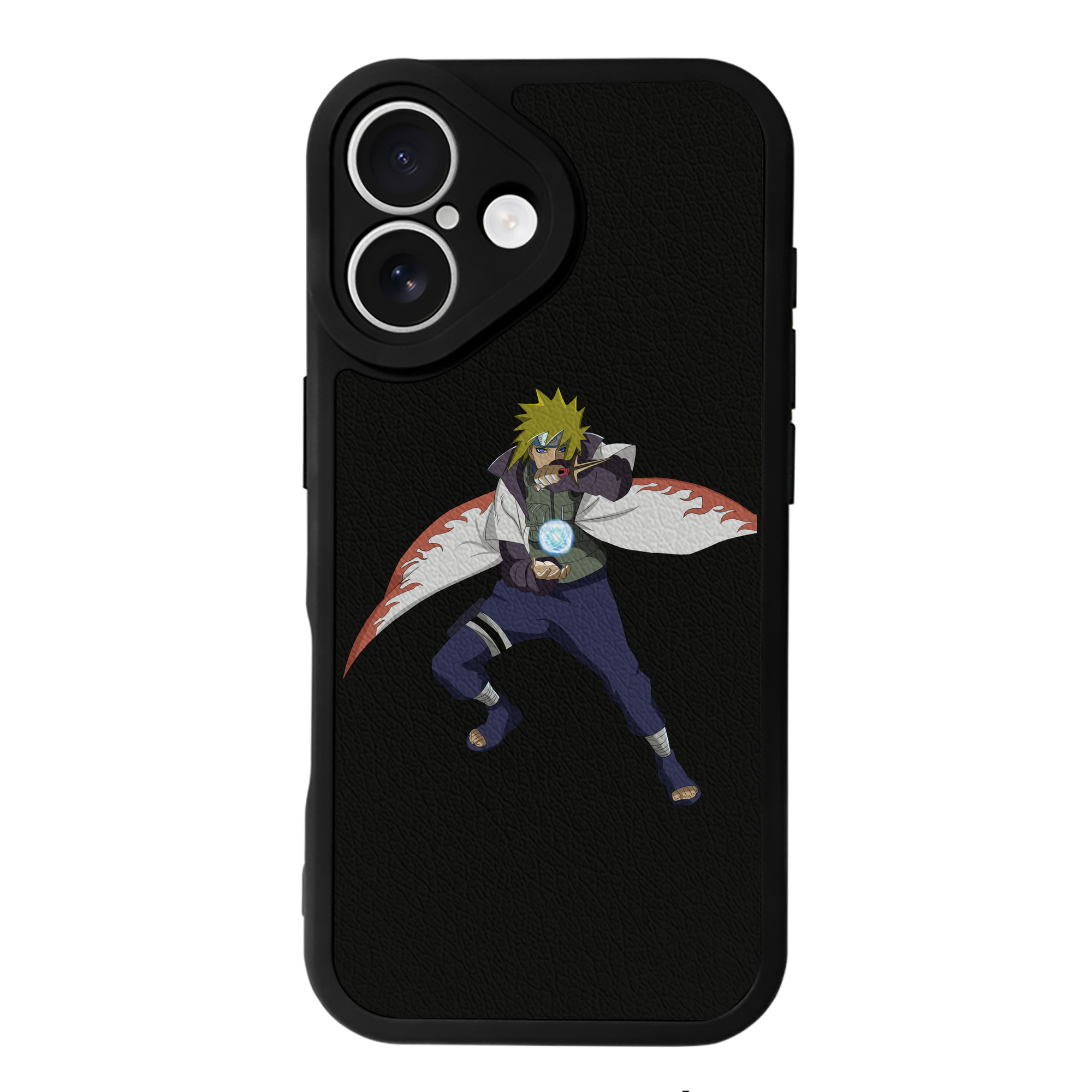 （画像用） NARUTO -ナルト- 波風 ミナト Namikaze Minato 【iPhone 16シリーズ対応】シリコンスマホケース（レザー調） 材質：シリコン